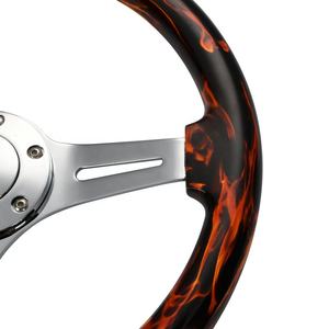 شاملة Tiypeor ، بحامل مطلي بالكهرباء 14 بوصة ، سباق الخشب الصلب باللهب - Product Image 4