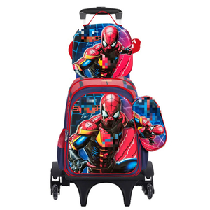 新款《山海经》水豚三件套书包、笔袋、午餐袋，适合2/6轮拉杆书包 - Product Image 4