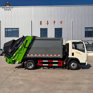 Camion compacteur <span class=keywords><strong>de</strong></span> déchets HEAVSTY Diesel, nouveau modèle, chargement arrière, 7 m³, avec télécommande sans fil, bacs <span class=keywords><strong>de</strong></span> 120 L et 240 L - Product Image 3