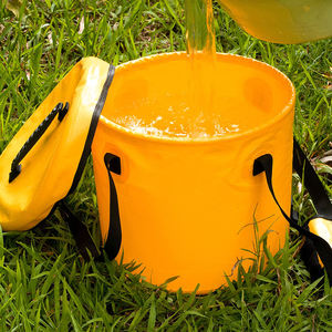 حاوية دلو قابلة للطي بشعار مخصص ، دلو مياه قابل للطي ، حوض غسيل محمول ، دلو قابل للطي - Product Image 6