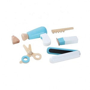 <span class=keywords><strong>Juego</strong></span> de Peluquería de Madera, <span class=keywords><strong>Juego</strong></span> de Herramientas de Peluquería de Juguete para Niños - Product Image 4