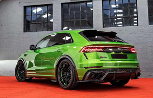 Kit de Carrocería de Fibra de Carbono Estilo <span class=keywords><strong>ABT</strong></span> para Audi <span class=keywords><strong>RS</strong></span> <span class=keywords><strong>Q8</strong></span> - Mejora de Labio Delantero, Ceja de Rueda, Difusor, Alerón Superior y Faldones Laterales - Product Image 3