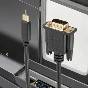 Custom Wholesale Type-C to VGA Male Adapter Cable 1m 1.8m 2.5m Video Converter <strong>Cord</strong> for Computer - Product Image 4