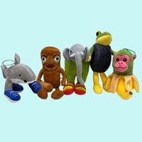 Vente en gros de jouets en peluche personnalisés de haute qualité, style 'Brainrot' italien, mignons requins, parodies Sahur, animaux en peluche et poupées en coton PP