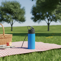 Bouteille d'eau en silicone pliable, écologique, nouvelle conception, avec bouchon à boire directement, sans BPA, sans danger pour les aliments et réutilisable