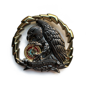 Pièce de défi personnalisée en argent antique à bord festonné, motif <span class=keywords><strong>module</strong></span> <span class=keywords><strong>lunaire</strong></span> avec remplissage de peinture, vente en gros, excellent rapport qualité-prix - Product Image 4
