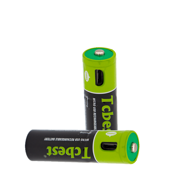 USB Rechargeable AAA Lithium Battery 1.5V 1.2V 400mAh Type C Cordless Charging Li-ion Batteries for Toy Remote Control