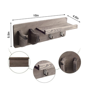 Support mural en <span class=keywords><strong>bois</strong></span> pour guitare JUNJI, support mural flottant en <span class=keywords><strong>bois</strong></span> pour guitare <span class=keywords><strong>avec</strong></span> porte-médiator - Product Image 3