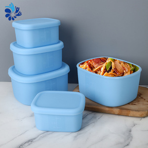 Gadgets de cuisine personnalisés en gros Boîte à lunch en silicone écologique réutilisable de qualité alimentaire Conteneur classique Boîtes à lunch pour filles - Product Image 5
