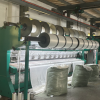Credit Ocean Knoten lose Fischernetz maschine für knoten lose Netz schuss einführung Polyester Geogrid Raschel Kett strick maschine