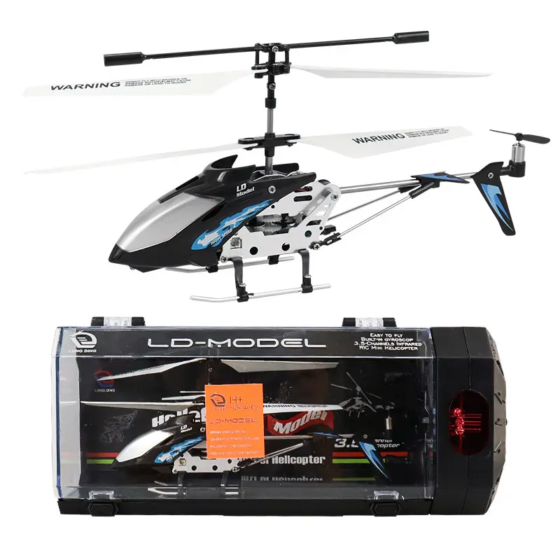 3.5 channel remote control helicopter with light charging crash resistant alloy aircraft toy gift for children