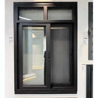 Ventanas Modernas Corredizas de Aluminio con Doble Acristalamiento y Aislamiento Acústico con Rotura de Puente Térmico para Dormitorio, Bar, Porche, Ventanal, Guardarropa, Cafetería
