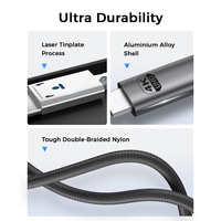 Cable Usb tipo C de aluminio trenzado para Displayport, inspección completa 100%, 4k, 60hz