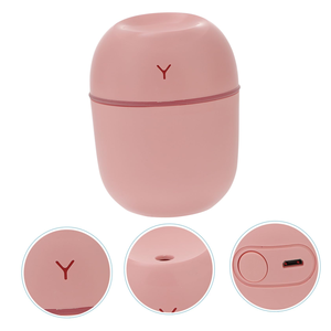 เครื่องเพิ่มความชื้นแบบพกพาขนาด 220 มล. พร้อมไฟหลากสี ใช้พอร์ต USB สำหรับวางบนโต๊ะ ใช้ในบ้าน รถยนต์ และอื่นๆ พร้อมฟังก์ชั่นอโรมาเธอราพี - Product Image 4