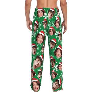 Customizable Funny Home Wear PJ <b>Pants</b> <b>for</b> <b>Men</b> and Women with Personalized Design and Photos Pet-Themed - Product Image 3