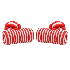 HANDMADE nam thời trang khuy măng sét đôi ba màu Thùng lụa thắt nút Chất liệu co giãn tăng cường phong cách áo kỷ niệm - Product Image 6