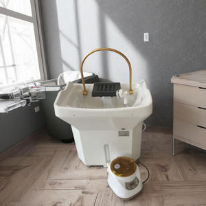 Kisen - Lavabo Portátil para Salón de Belleza, sin Plomería, con Altura Ajustable, para Lavar el Cabello, con Vapor - Product Image 1