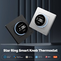 Thermostat intelligent Tuya/Mose Zigbee Star Ring pour chauffage au sol, commande de température pour chaudière à eau/gaz/chauffage électrique