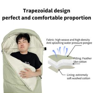 <span class=keywords><strong>Sac</strong></span> <span class=keywords><strong>de</strong></span> <span class=keywords><strong>couchage</strong></span> d'hiver personnalisé en usine, imperméable, pour camping extérieur quatre saisons, type enveloppe, lavable en machine, pour deux <span class=keywords><strong>personnes</strong></span> - Product Image 4