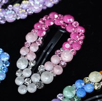 Accessoires mignons pour filles, pinces à cheveux en strass, accessoires pour cheveux BB, pinces à tresses, épingles à cheveux pour femmes, barrettes en gros