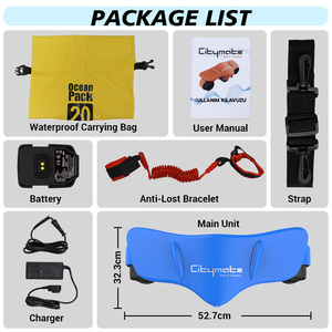 Scooter sous-marin portable silencieux et étanche, propulseur flottant pour équipement de plongée, idéal pour les loisirs aquatiques en famille - Product Image 4