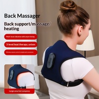 Correcteur de posture multifonctionnel CYANMED avec masseur dorsal vibrant et compresse chaude intégrée, batterie au lithium intégrée