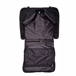 Rolling <b>Suit</b> Garment <b>Bag</b> with logo Wheeled Luggage Case <b>for</b> Travel Black - Product Image 2