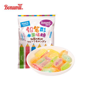 Crayons de couleur Baonuimi, bonbons amusants, bonbons aux fruits mélangés, collations nostalgiques 80g pour les élèves du primaire - Product Image 3