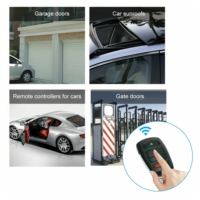 Télécommande universelle HCS301 433,92 MHz 6V à code tournant pour porte de garage/porte de portail, fonction automatique, 4 boutons, modèle AG039, portée 50-100m