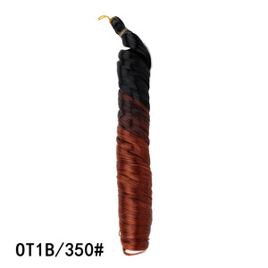 Extensiones de Cabello Sintético Rizado Francés de 28 Pulgadas para Trenzas Africanas, de Alta Temperatura, Trama Única, para Mujeres - Product Image 4