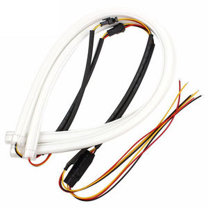 Feux de jour LED flexibles 30CM 45CM 60CM, tube LED à commutation, blanc rouge <span class=keywords><strong>bleu</strong></span> ambre, double couleur - Product Image 3