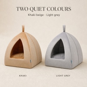 Lit pour petits animaux, maison-caverne, nid pour animaux de compagnie lavable avec coussin amovible pour chat et chien, intérieur - Product Image 5