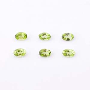 YASHEE - Gema de Peridoto Natural, Corte Ovalado, 5x3 mm, Calibrada, Color Verde, para Joyería - Product Image 4
