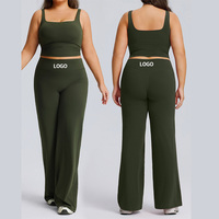 Ensembles d'entraînement assortis pour femmes grandes tailles 3XL, ensembles de yoga pour femmes, tenues de sport, ensembles de yoga ou de pilates, prêts à être expédiés, faible MOQ
