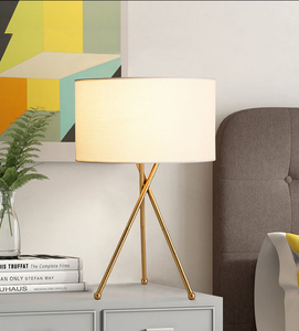 Modern Design Iron Metal Table <strong>Lamp</strong> Fabric <strong>Shade</strong> AC Powered <strong>Tall</strong> Standing Decorative Side Light Living Room Office E26 - Product Image 6