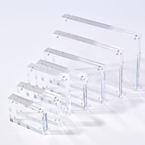 Cadre photo acrylique de plusieurs tailles de haute qualité cadre photo magnétique acrylique transparent en gros cadre d'affichage de table - Product Image 4