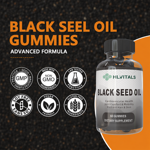 Private Label Black Seed Oil Gummies With Black Seed Honey Extract Vegan Halal Supplement For Immunity - Product Image 6