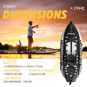 Kayak Inflable de Pesca con Diseño Compacto de PVC, Fácil de Transportar e Instalar, para Entusiastas de la Pesca Remota - Product Image 6