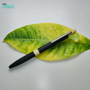 Stylo à bille en bois de bambou écologique 2026, personnalisé, revêtement en caoutchouc, toucher doux, pour la promotion - Product Image 5