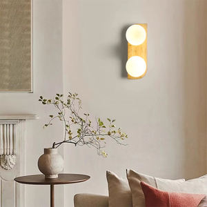 Wabi-Sabi双地球仪壁灯 | 简约E14双头壁灯 | 石材纹理圆形矩形壁灯 - Product Image 5