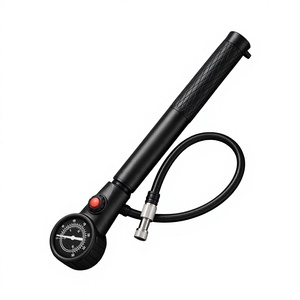 Pompe à vélo avec manomètre 300 PSI, gonfleur d'air manuel avec valve de décharge pour le cyclisme - Product Image 1