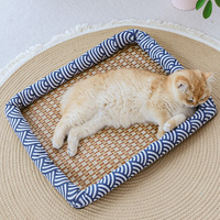 Coussin pour animaux de compagnie en tissu Oxford moderne et durable, en mousse, à carreaux, pour chat et chien, tapis rafraîchissant d'été, nettoyage facile