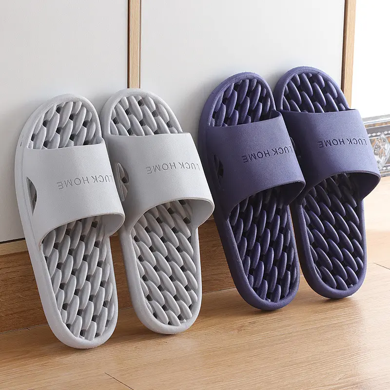 2022 Factory cheap foam lover home leaking bath slides hotel indoor flat sandals bathroom slippers for men women