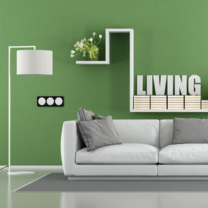 Pannello a parete in vetro nero, 3 tasti, design elegante, ideale per controllare l'illuminazione e facilitare l'accesso alle funzioni - Product Image 2