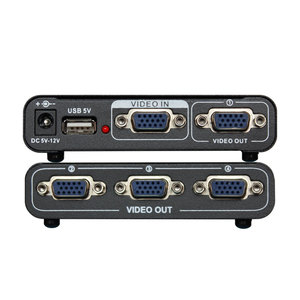 AMS-V1S4 répartiteur VGA 1 en 4 sorties vidéo Smart HD haute performance 1x4 répartiteur 200MHz 1920*1440 pour moniteurs <span class=keywords><strong>PC</strong></span> - Product Image 1
