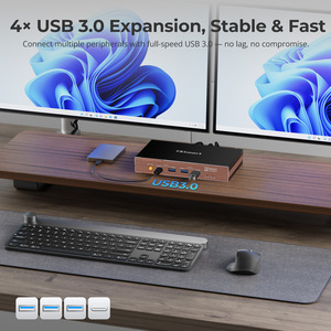 Extensor KVM HDMI de 100m con Salida Dual 4K 60Hz, Compatible con <span class=keywords><strong>Displaylink</strong></span>, con Audio y Micrófono de 3.5mm para Gestión de Salas de Servidores - Product Image 6