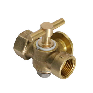 Válvula de tres vías de 1/2 pulgada para vapor, válvula de latón de alta temperatura para calderas y sistemas de presión - Product Image 1