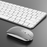 Mouse Optik USB Nirkabel Ergonomis Dua Kepala, Senyap, Dapat Diisi Ulang, Portabel, Tahan Air, Tersedia