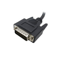 Connecteur mâle DB15 série D-sub pour câble OBD, moulage OEM