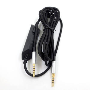Cable de extensión para auriculares, Cable de Audio, Control de volumen silencioso, Cable de Audio negro con micrófono para <span class=keywords><strong>Astro</strong></span> A10/A40/<span class=keywords><strong>A30</strong></span>/A50 - Product Image 4